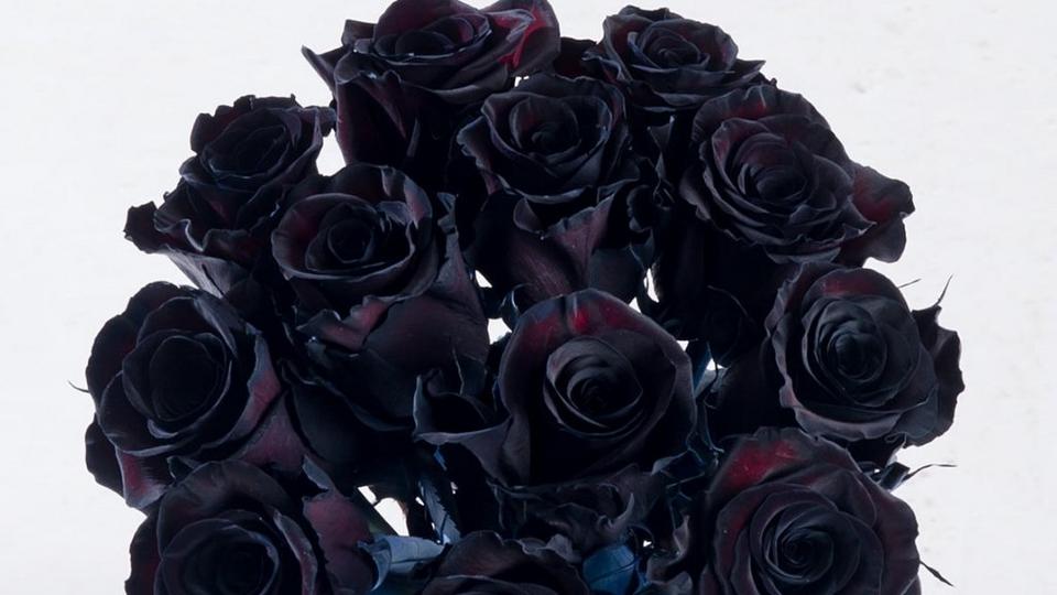 bouquet-black-roses